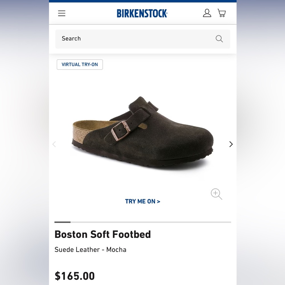Boston Soft Footbed Suede Leather Clogs NWOT